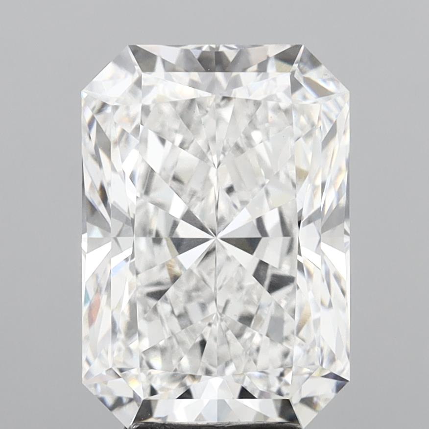 6.10 Carat Radiant Shaped, Ideal Cut, D Color, VS1 Clarity, IGI Certified Lab Grown Diamond