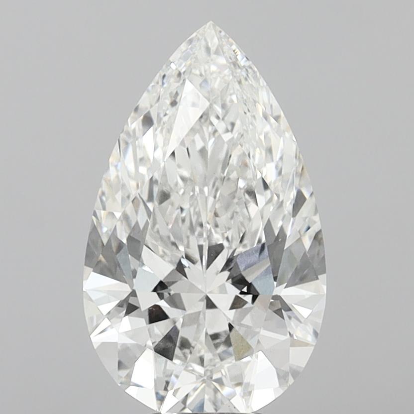 10.08 Carat Pear Shaped, Ideal Cut, F Color, VVS2 Clarity, IGI Certified Lab Grown Diamond