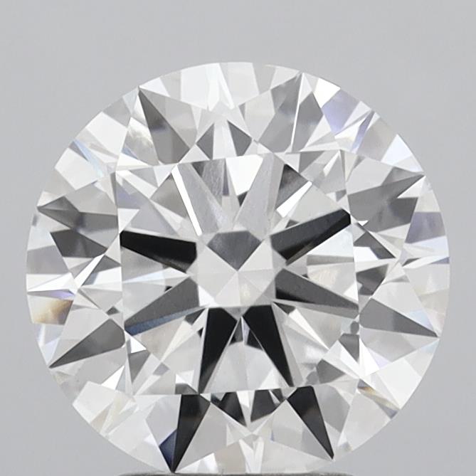 3.07 Carat Round Shaped, Ideal Cut, E Color, VVS2 Clarity, IGI Certified Lab Grown Diamond