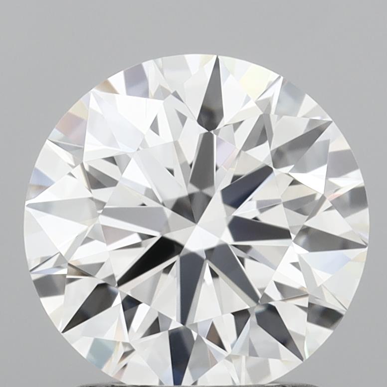 1.55 Carat Round Shaped, Ideal Cut, D Color, VVS2 Clarity, IGI Certified Lab Grown Diamond