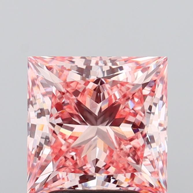 3.06 Carat Princess Shaped, Ideal Cut, VS1 Clarity, IGI Certified Lab Grown Diamond