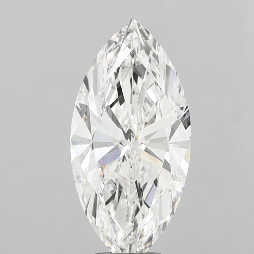 4.51 Carat Marquise Shaped, Ideal Cut, F Color, VS1 Clarity, IGI Certified Lab Grown Diamond