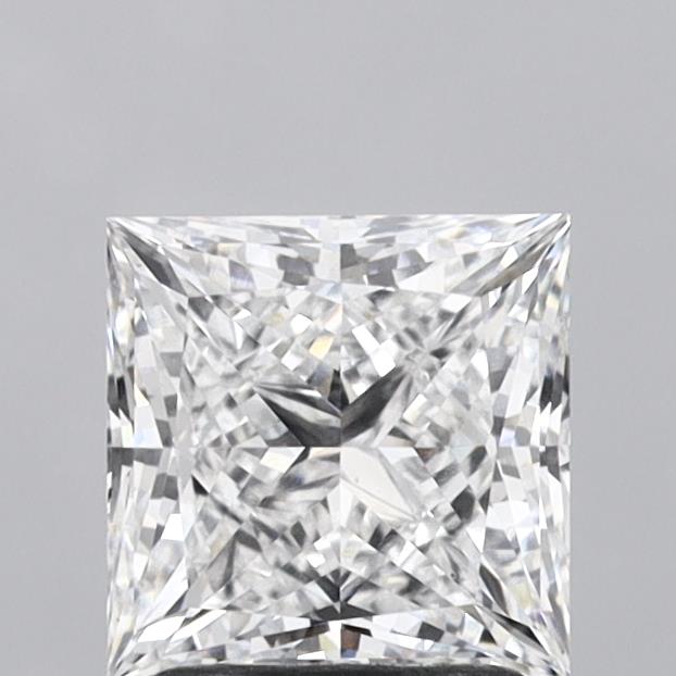 1.96 Carat Princess Shaped, Ideal Cut, D Color, VVS2 Clarity, IGI Certified Lab Grown Diamond