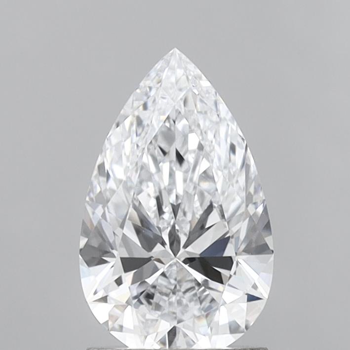 1.46 Carat Pear Shaped, Ideal Cut, D Color, VVS1 Clarity, IGI Certified Lab Grown Diamond