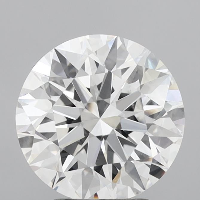 3.03 Carat Round Shaped, Excellent Cut, E Color, VVS2 Clarity, IGI Certified Lab Grown Diamond