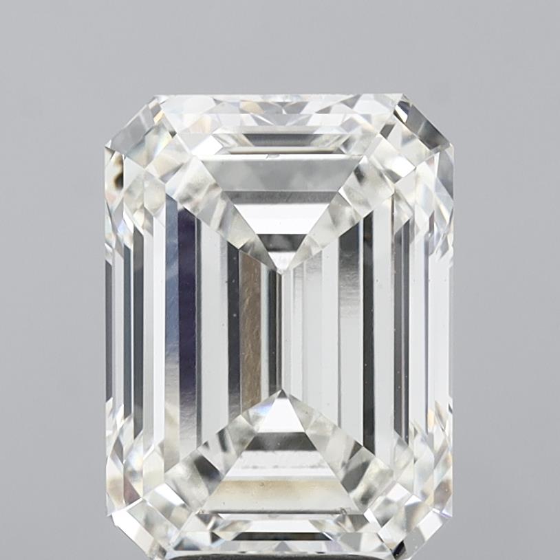5.02 Carat Emerald Shaped, Ideal Cut, G Color, VS2 Clarity, IGI Certified Lab Grown Diamond
