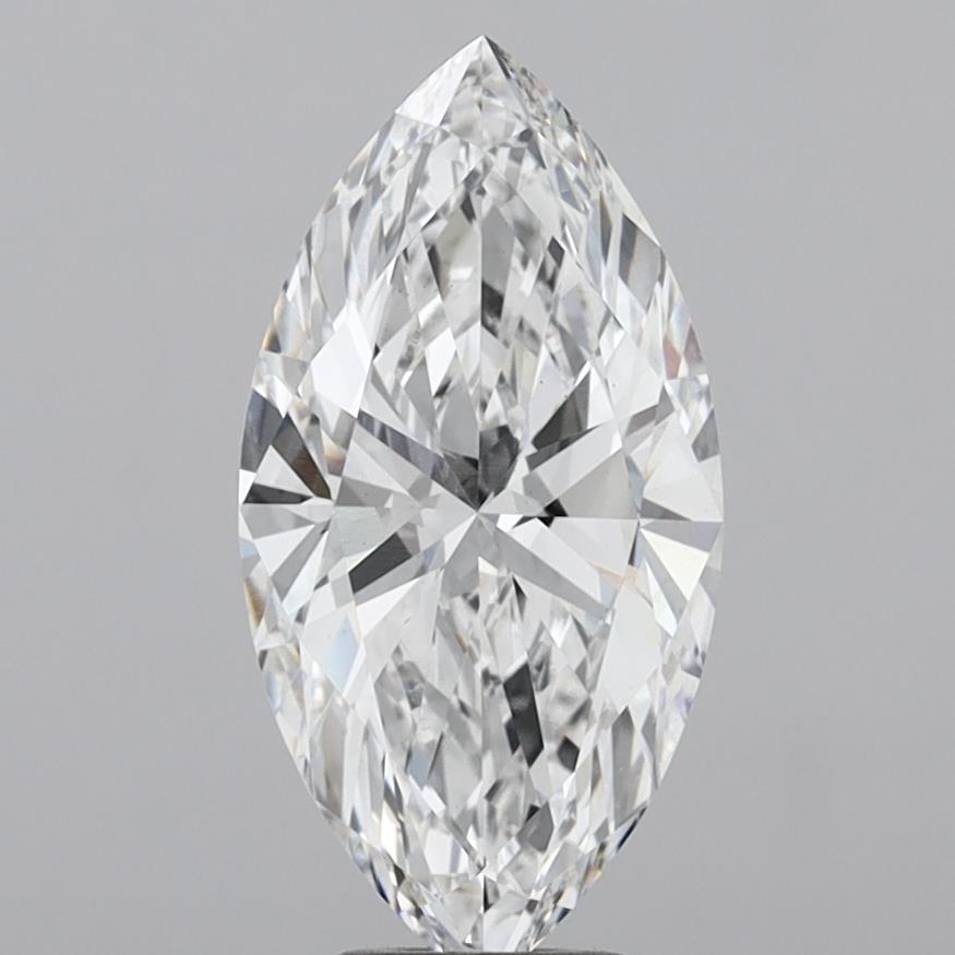 5.02 Carat Marquise Shaped, Ideal Cut, D Color, VS1 Clarity, IGI Certified Lab Grown Diamond