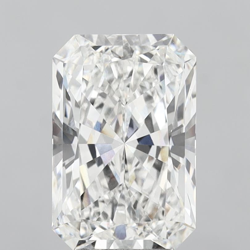6.10 Carat Radiant Shaped, Ideal Cut, F Color, VVS2 Clarity, IGI Certified Lab Grown Diamond