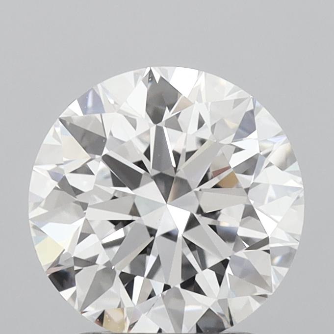2.03 Carat Round Shaped, Excellent Cut, D Color, VVS2 Clarity, IGI Certified Lab Grown Diamond