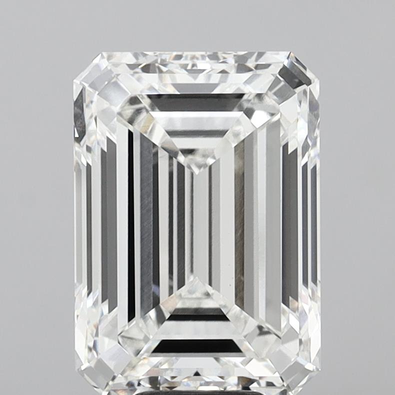 10.02 Carat Emerald Shaped, Ideal Cut, E Color, VVS1 Clarity, IGI Certified Lab Grown Diamond