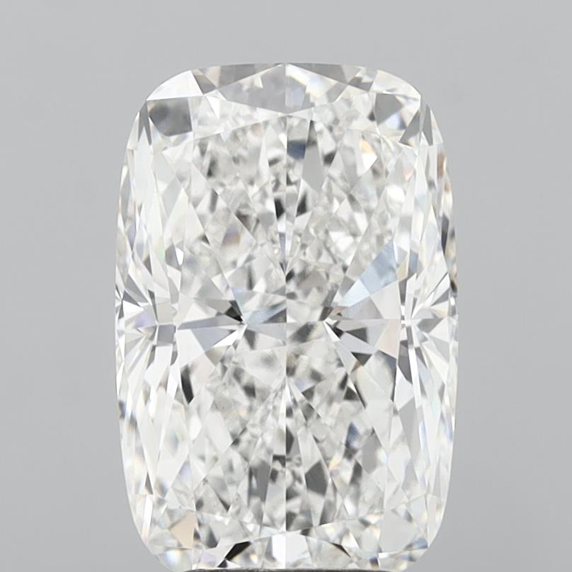 4.09 Carat Cushion Shaped, Ideal Cut, F Color, VVS2 Clarity, IGI Certified Lab Grown Diamond