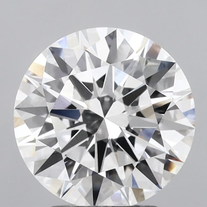 2.76 Carat Round Shaped, Ideal Cut, D Color, VVS2 Clarity, IGI Certified Lab Grown Diamond
