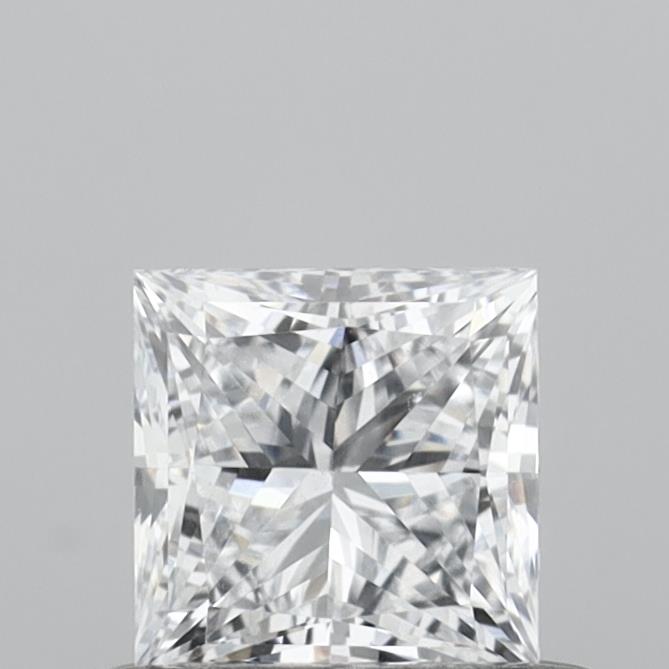 0.54 Carat Princess Shaped, Very Good Cut, E Color, VVS1 Clarity, IGI Certified Lab Grown Diamond
