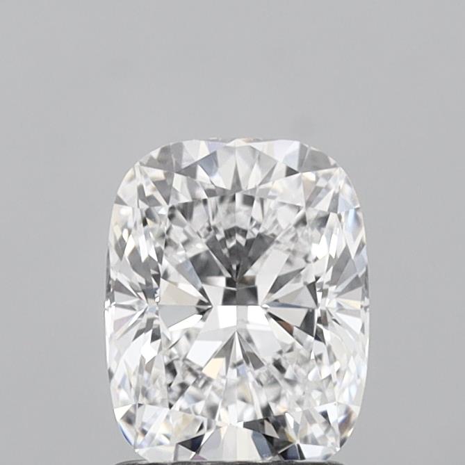 1.41 Carat Cushion Shaped, Ideal Cut, D Color, VVS2 Clarity, IGI Certified Lab Grown Diamond