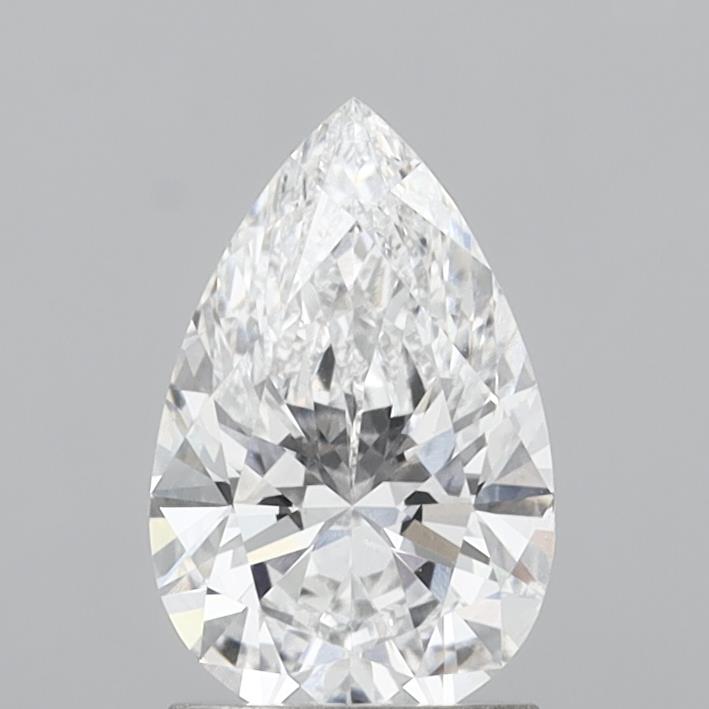 1.53 Carat Pear Shaped, Ideal Cut, E Color, SI1 Clarity, IGI Certified Lab Grown Diamond