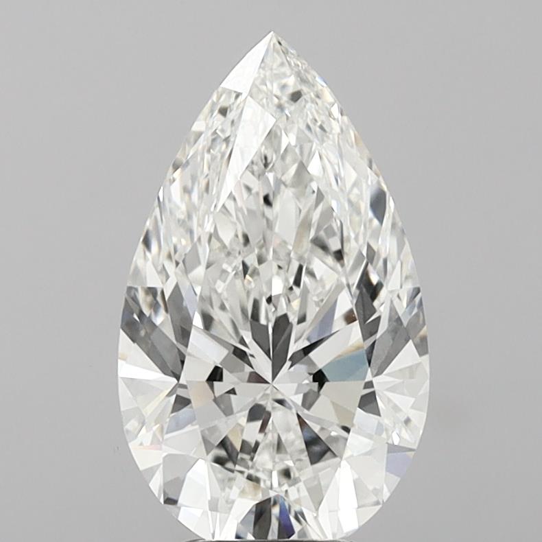 5.09 Carat Pear Shaped, Ideal Cut, G Color, VVS2 Clarity, IGI Certified Lab Grown Diamond
