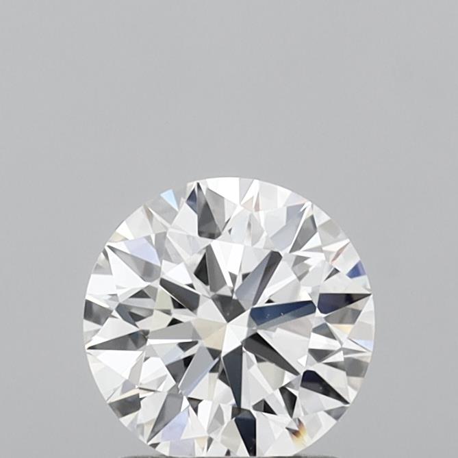1.23 Carat Round Shaped, Ideal Cut, D Color, VVS2 Clarity, IGI Certified Lab Grown Diamond