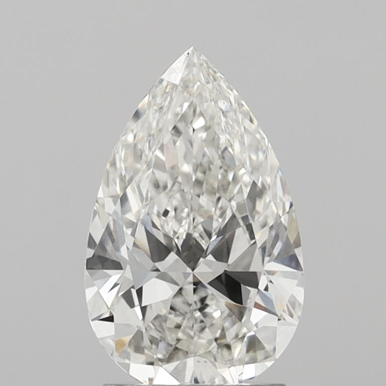 2.03 Carat Pear Shaped, Ideal Cut, G Color, VVS2 Clarity, IGI Certified Lab Grown Diamond