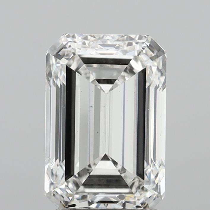 3.03 Carat Emerald Shaped, Excellent Cut, F Color, VS1 Clarity, IGI Certified Lab Grown Diamond