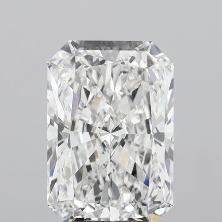 4.09 Carat Radiant Shaped, Ideal Cut, D Color, VVS2 Clarity, IGI Certified Lab Grown Diamond