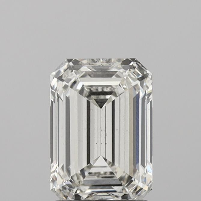1.58 Carat Emerald Shaped, Ideal Cut, H Color, VS2 Clarity, IGI Certified Lab Grown Diamond