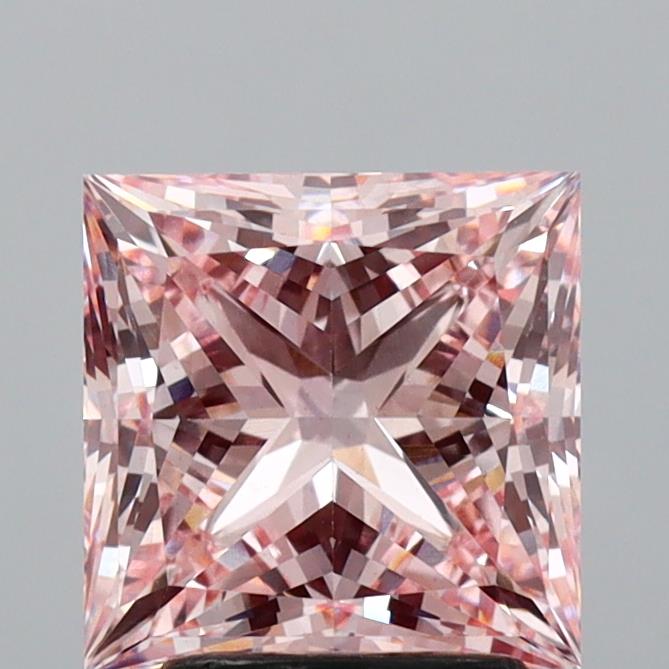3.04 Carat Princess Shaped, Ideal Cut, VS1 Clarity, IGI Certified Lab Grown Diamond