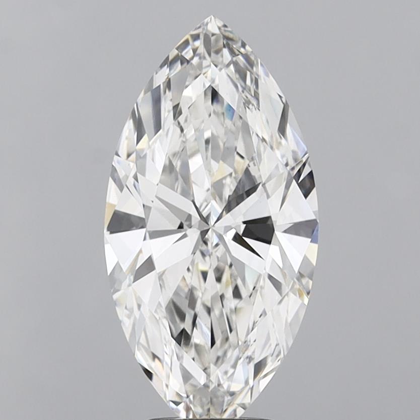 4.05 Carat Marquise Shaped, Ideal Cut, F Color, VS1 Clarity, IGI Certified Lab Grown Diamond