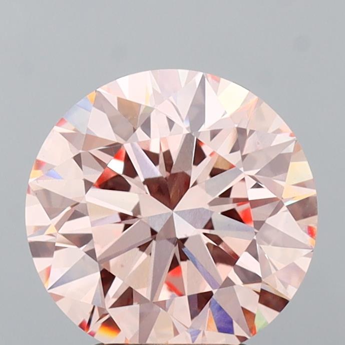 3.09 Carat Round Shaped, Ideal Cut, VVS2 Clarity, IGI Certified Lab Grown Diamond