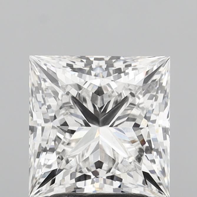 2.88 Carat Princess Shaped, Ideal Cut, E Color, VS1 Clarity, IGI Certified Lab Grown Diamond