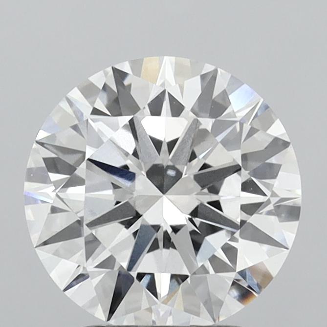 2.70 Carat Round Shaped, Ideal Cut, E Color, VVS2 Clarity, IGI Certified Lab Grown Diamond