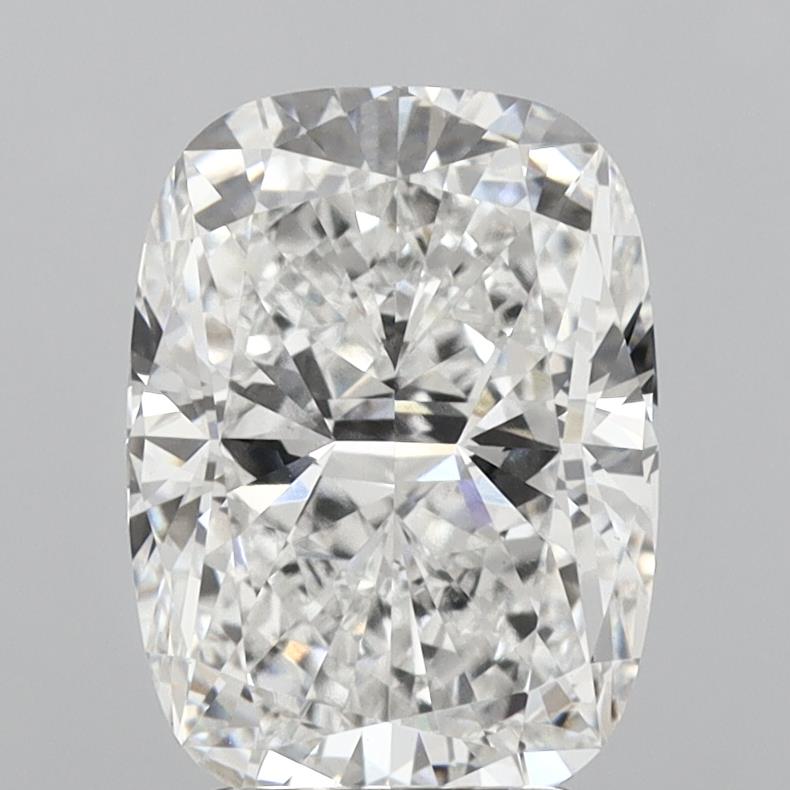 4.03 Carat Cushion Shaped, Ideal Cut, F Color, VVS2 Clarity, IGI Certified Lab Grown Diamond