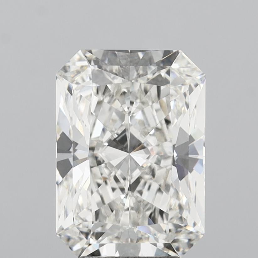 5.57 Carat Radiant Shaped, Very Good Cut, G Color, VVS2 Clarity, IGI Certified Lab Grown Diamond