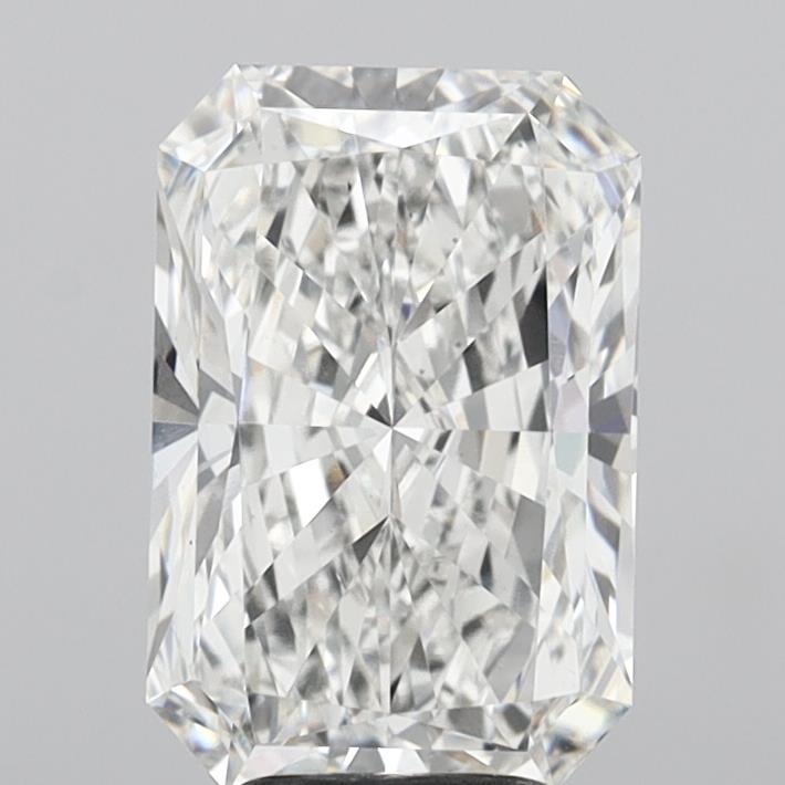 5.09 Carat Radiant Shaped, Ideal Cut, F Color, VS1 Clarity, IGI Certified Lab Grown Diamond