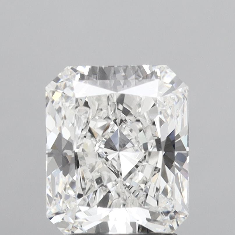2.52 Carat Radiant Shaped, Ideal Cut, E Color, VVS2 Clarity, IGI Certified Lab Grown Diamond