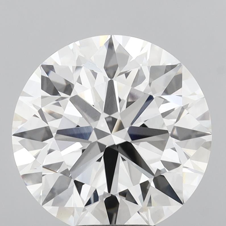 6.06 Carat Round Shaped, Ideal Cut, F Color, VVS2 Clarity, IGI Certified Lab Grown Diamond
