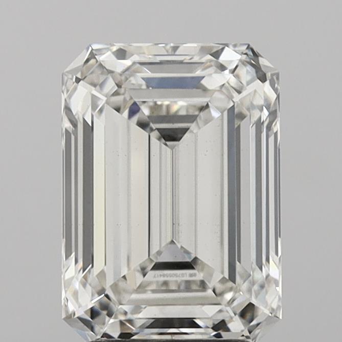 3.02 Carat Emerald Shaped, Ideal Cut, H Color, VS1 Clarity, IGI Certified Lab Grown Diamond