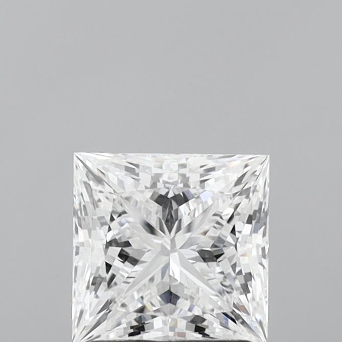 1.42 Carat Princess Shaped, Ideal Cut, D Color, VS2 Clarity, IGI Certified Lab Grown Diamond