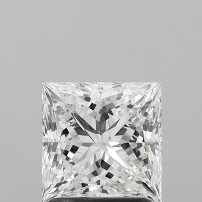 1.56 Carat Princess Shaped, Ideal Cut, D Color, VS1 Clarity, IGI Certified Lab Grown Diamond
