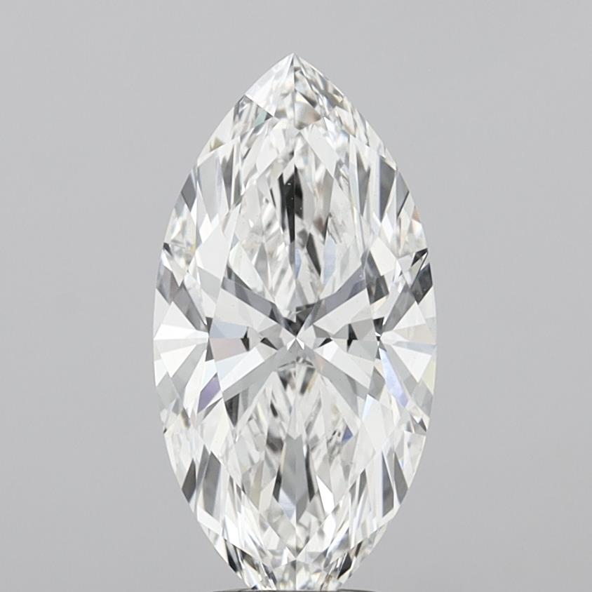 4.01 Carat Marquise Shaped, Ideal Cut, E Color, VVS2 Clarity, IGI Certified Lab Grown Diamond