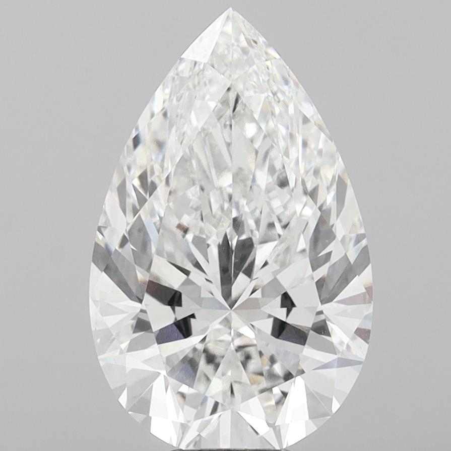 9.05 Carat Pear Shaped, Ideal Cut, F Color, VVS2 Clarity, IGI Certified Lab Grown Diamond