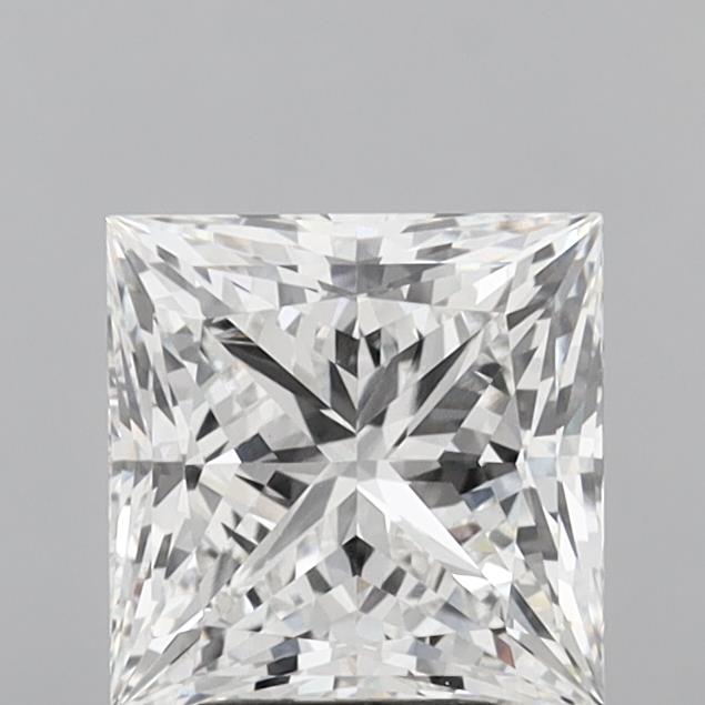 5.03 Carat Princess Shaped, Ideal Cut, F Color, VVS2 Clarity, IGI Certified Lab Grown Diamond