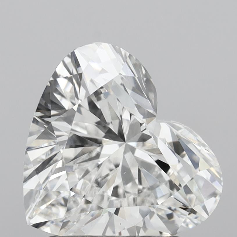 1.54 Carat Heart Shaped, Ideal Cut, E Color, VS1 Clarity, IGI Certified Lab Grown Diamond