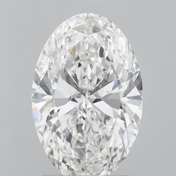 2.50 Carat Oval Shaped, Ideal Cut, E Color, VS2 Clarity, IGI Certified Lab Grown Diamond