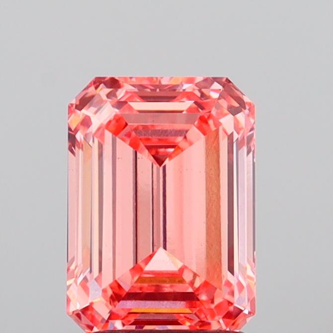 2.02 Carat Emerald Shaped, Ideal Cut, VS1 Clarity, IGI Certified Lab Grown Diamond
