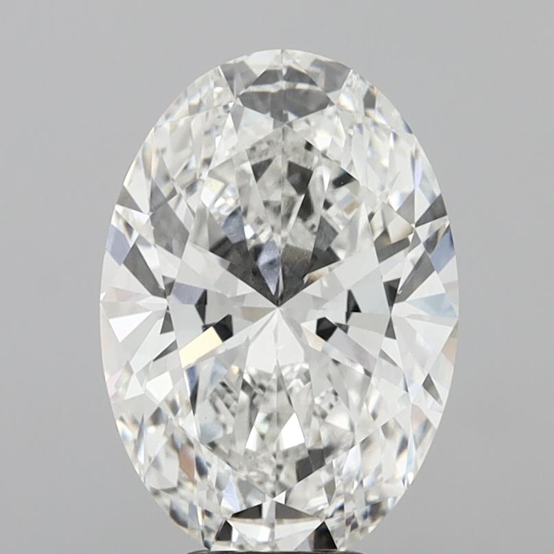 6.10 Carat Oval Shaped, Ideal Cut, F Color, VVS2 Clarity, IGI Certified Lab Grown Diamond