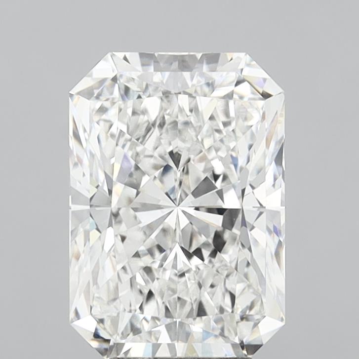 6.03 Carat Radiant Shaped, Excellent Cut, E Color, VVS2 Clarity, IGI Certified Lab Grown Diamond