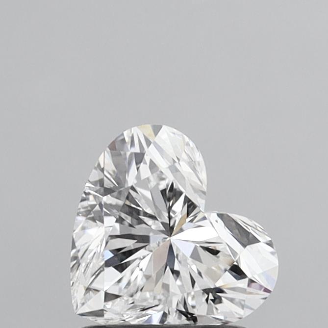 1.05 Carat Heart Shaped, Ideal Cut, D Color, IF Clarity, IGI Certified Lab Grown Diamond
