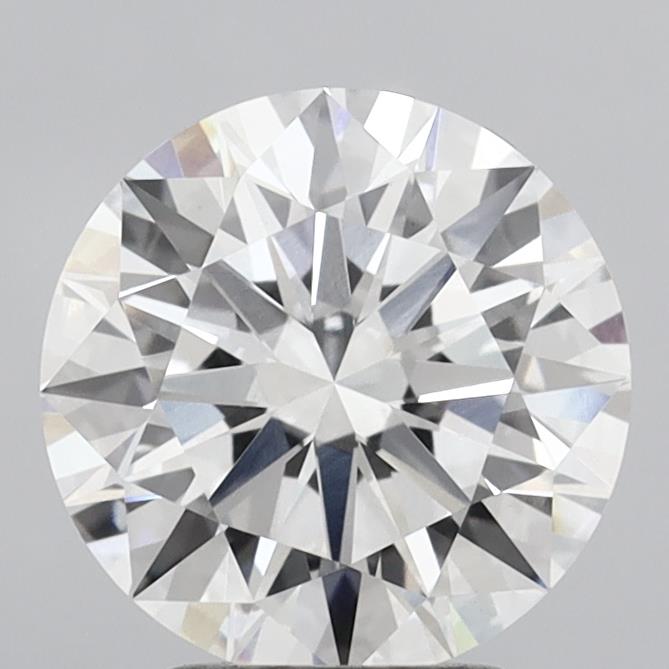 3.03 Carat Round Shaped, Ideal Cut, E Color, VVS2 Clarity, IGI Certified Lab Grown Diamond