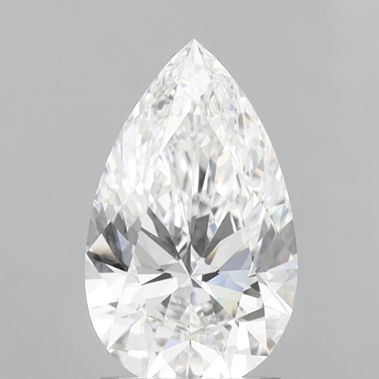 2.03 Carat Pear Shaped, Excellent Cut, E Color, VVS1 Clarity, IGI Certified Lab Grown Diamond