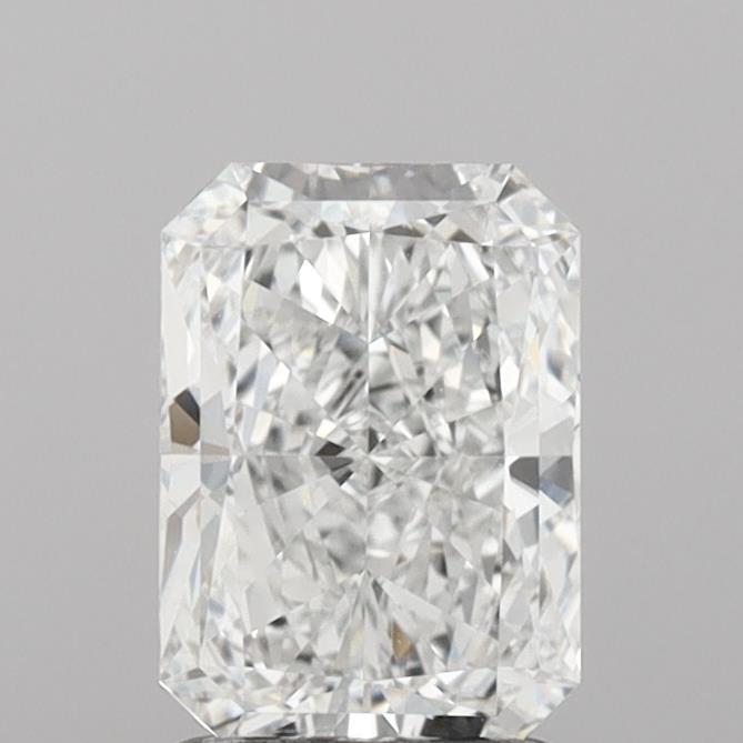 1.75 Carat Radiant Shaped, Ideal Cut, E Color, VS2 Clarity, IGI Certified Lab Grown Diamond